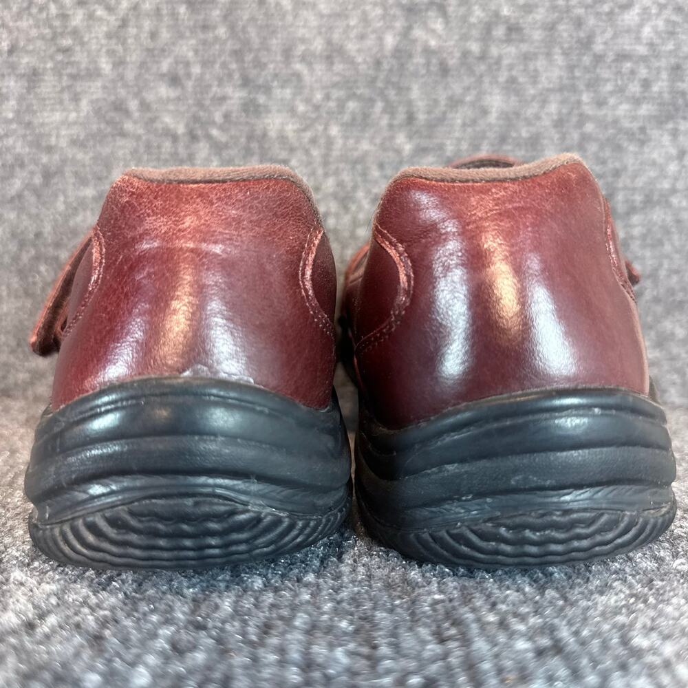 Propet Burgundy Leather Mary Jane Comfort Shoes Walking Womens Size 9 Straps - Picture 4 of 7